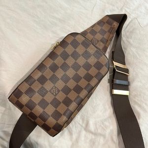 LOUIS VUITTON Geronimos waist bag/ bum bag Damier Ebene unisex